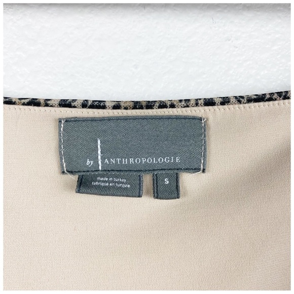 Anthropologie Shirred Animal Print Mesh Top Size Small‎ - Picture 8 of 11